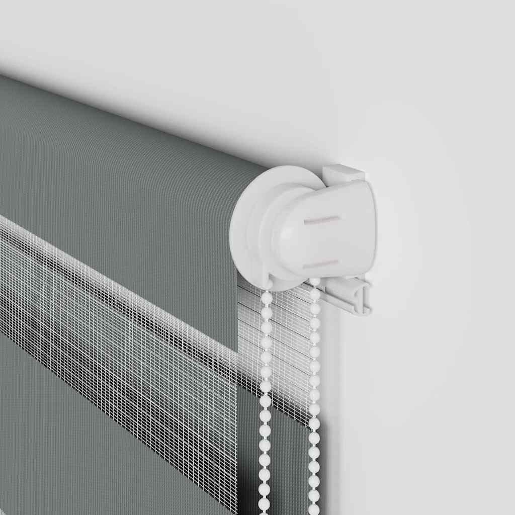 Zebra rolgordijn 135x100 cm stofbreedte 130,9 cm donkergrijs is nu te koop bij PeponiXL, paradijselijk wonen!