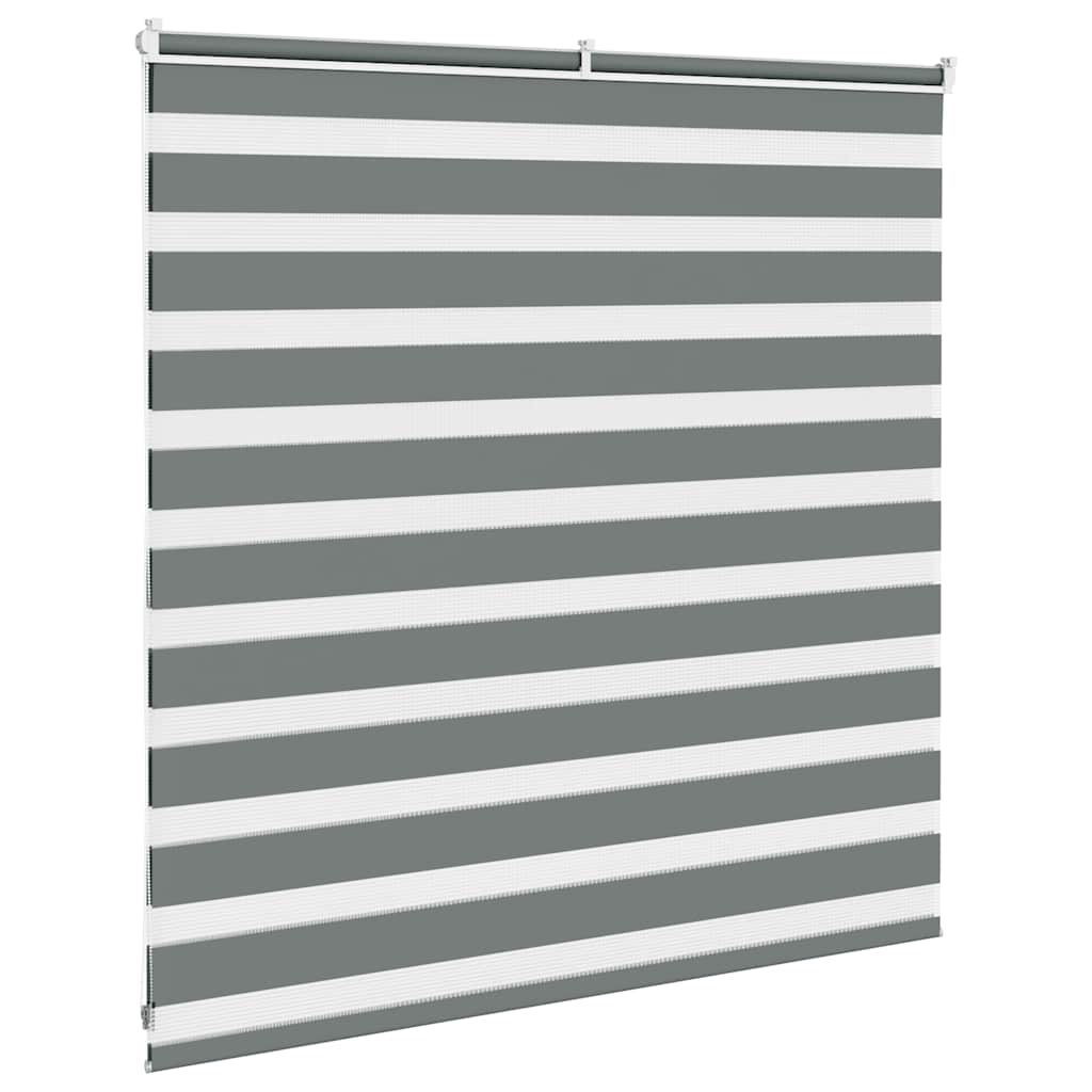 Zebra rolgordijn 140x100 cm stofbreedte 135,9 cm donkergrijs is nu te koop bij PeponiXL, paradijselijk wonen!