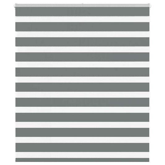 Zebra rolgordijn 135x150 cm stofbreedte 130,9 cm donkergrijs is nu te koop bij PeponiXL, paradijselijk wonen!