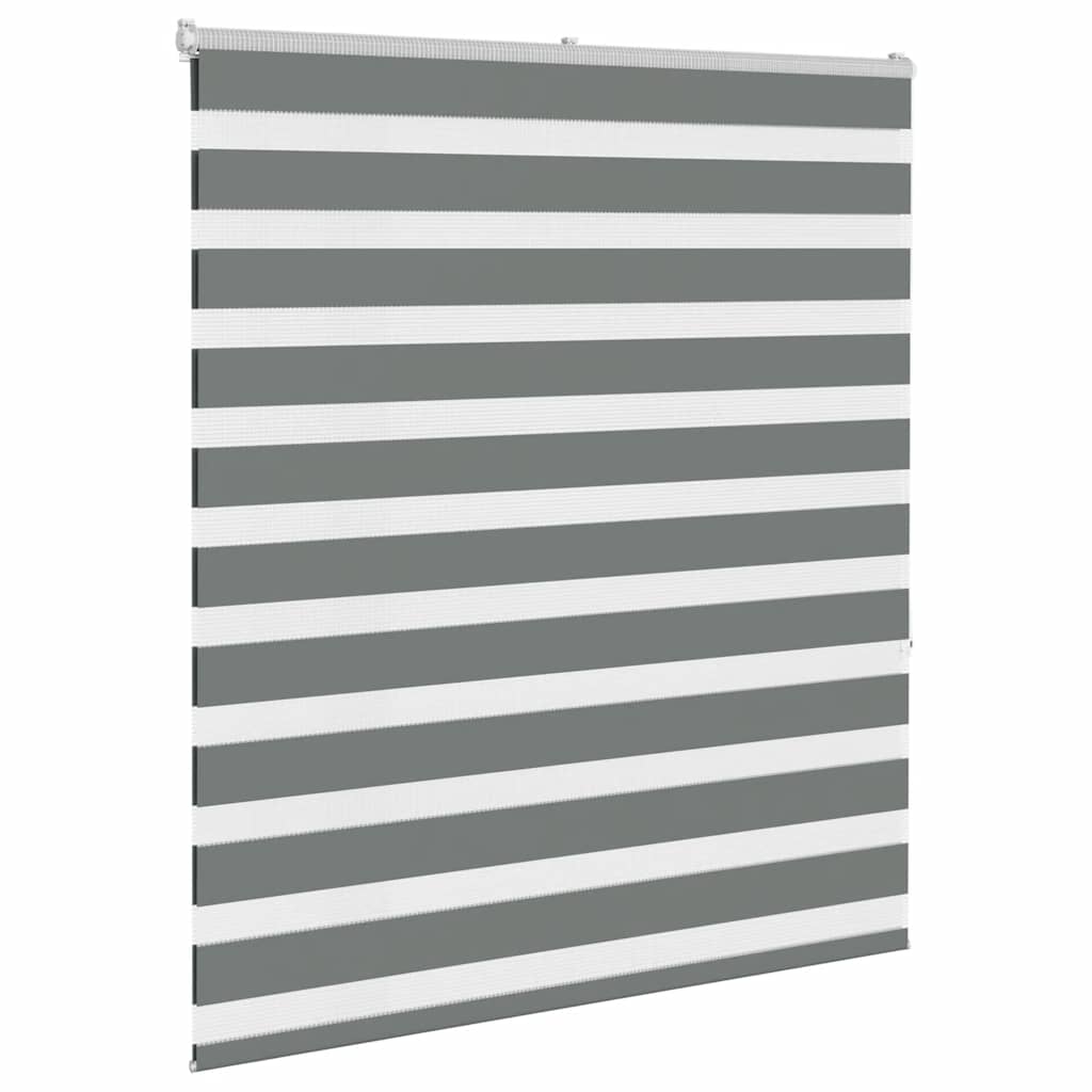 Zebra rolgordijn 135x150 cm stofbreedte 130,9 cm donkergrijs is nu te koop bij PeponiXL, paradijselijk wonen!