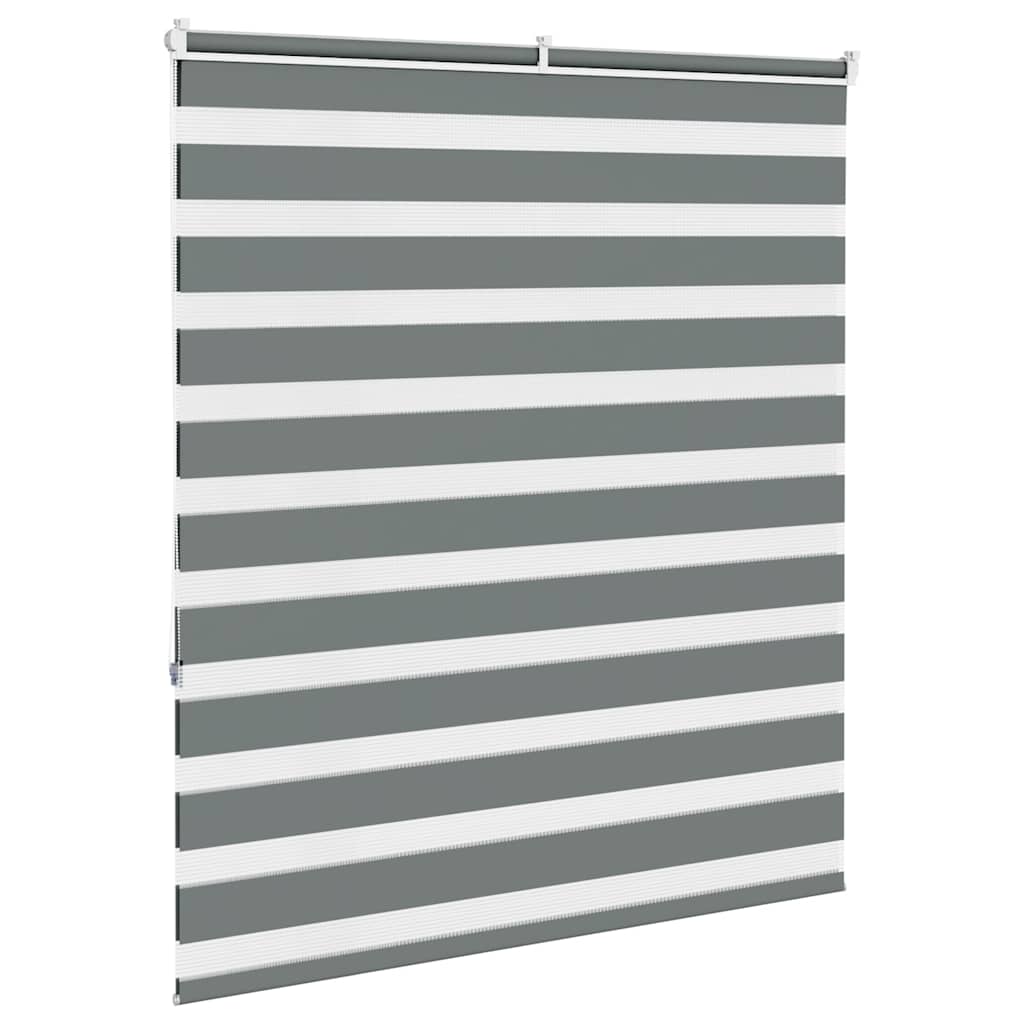 Zebra rolgordijn 135x150 cm stofbreedte 130,9 cm donkergrijs is nu te koop bij PeponiXL, paradijselijk wonen!
