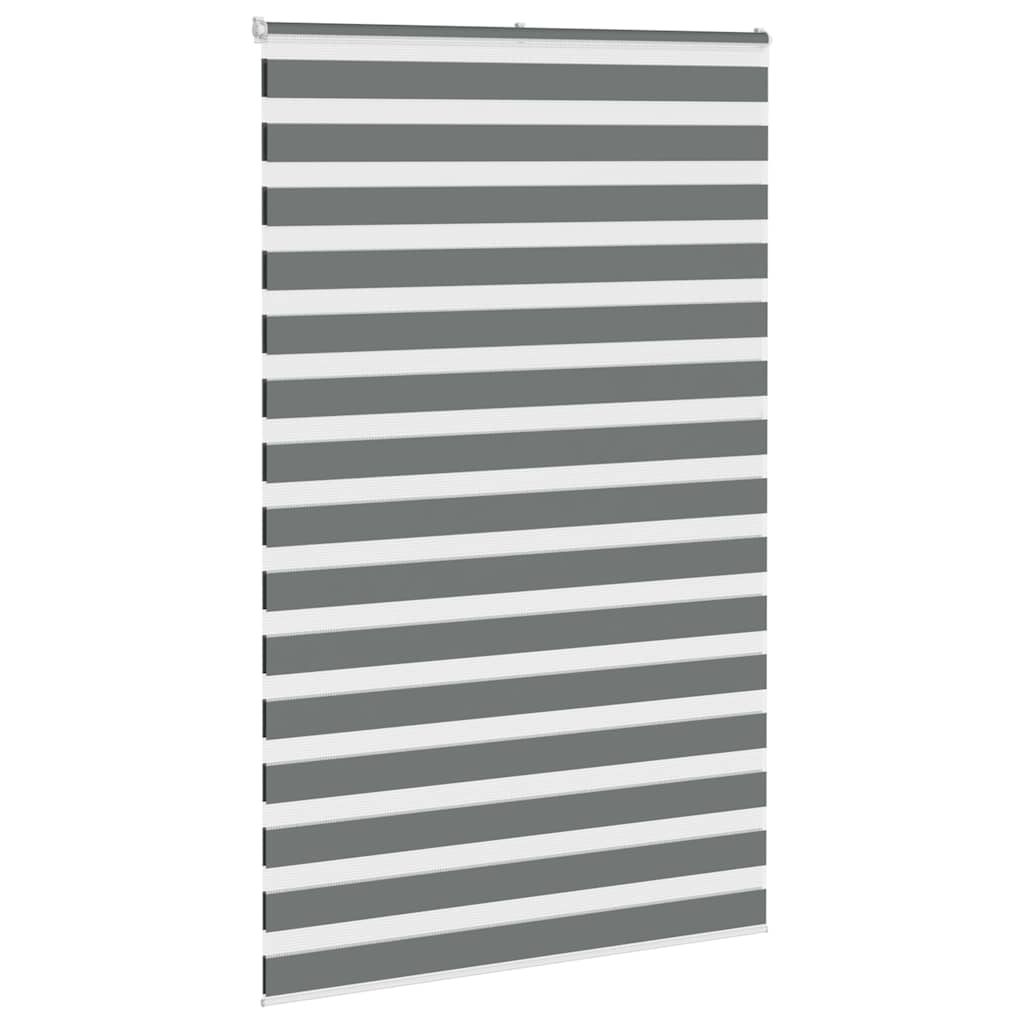 Zebra rolgordijn 140x200 cm stofbreedte 135,9 cm donkergrijs is nu te koop bij PeponiXL, paradijselijk wonen!
