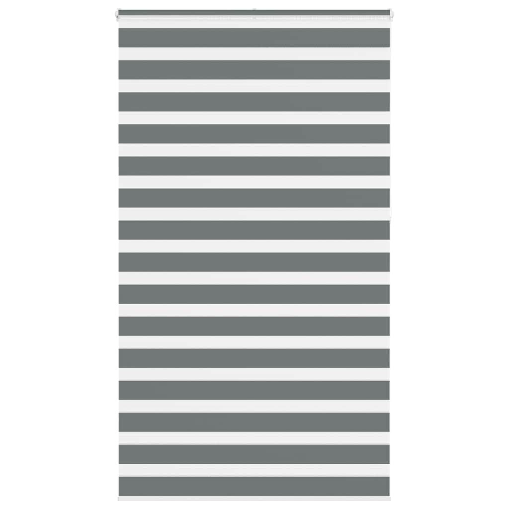 Zebra rolgordijn 130x230 cm stofbreedte 125,9 cm donkergrijs is nu te koop bij PeponiXL, paradijselijk wonen!