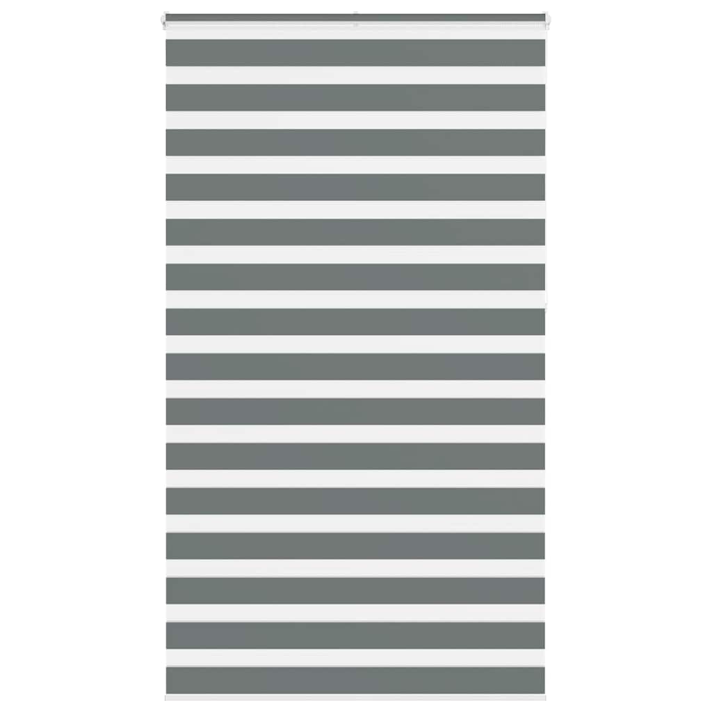 Zebra rolgordijn 135x230 cm stofbreedte 130,9 cm donkergrijs is nu te koop bij PeponiXL, paradijselijk wonen!