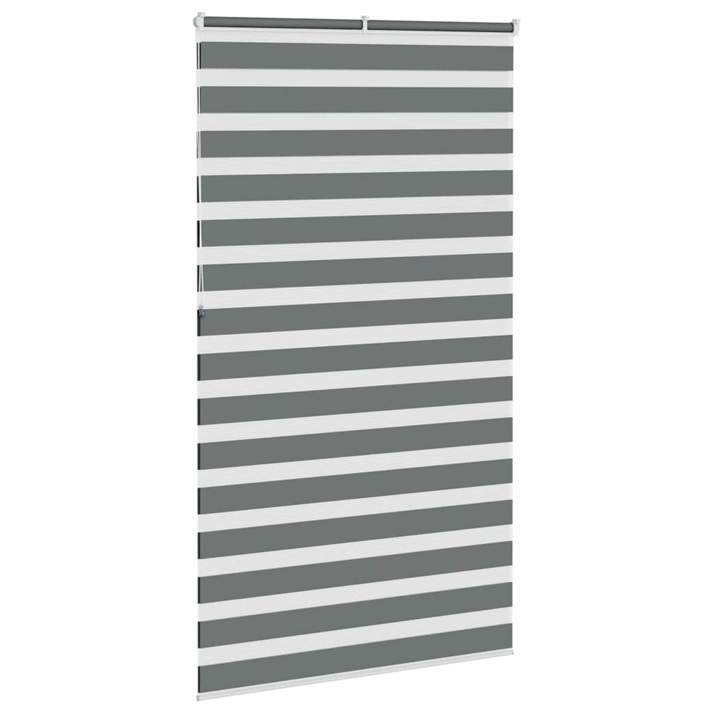 Zebra rolgordijn 135x230 cm stofbreedte 130,9 cm donkergrijs is nu te koop bij PeponiXL, paradijselijk wonen!