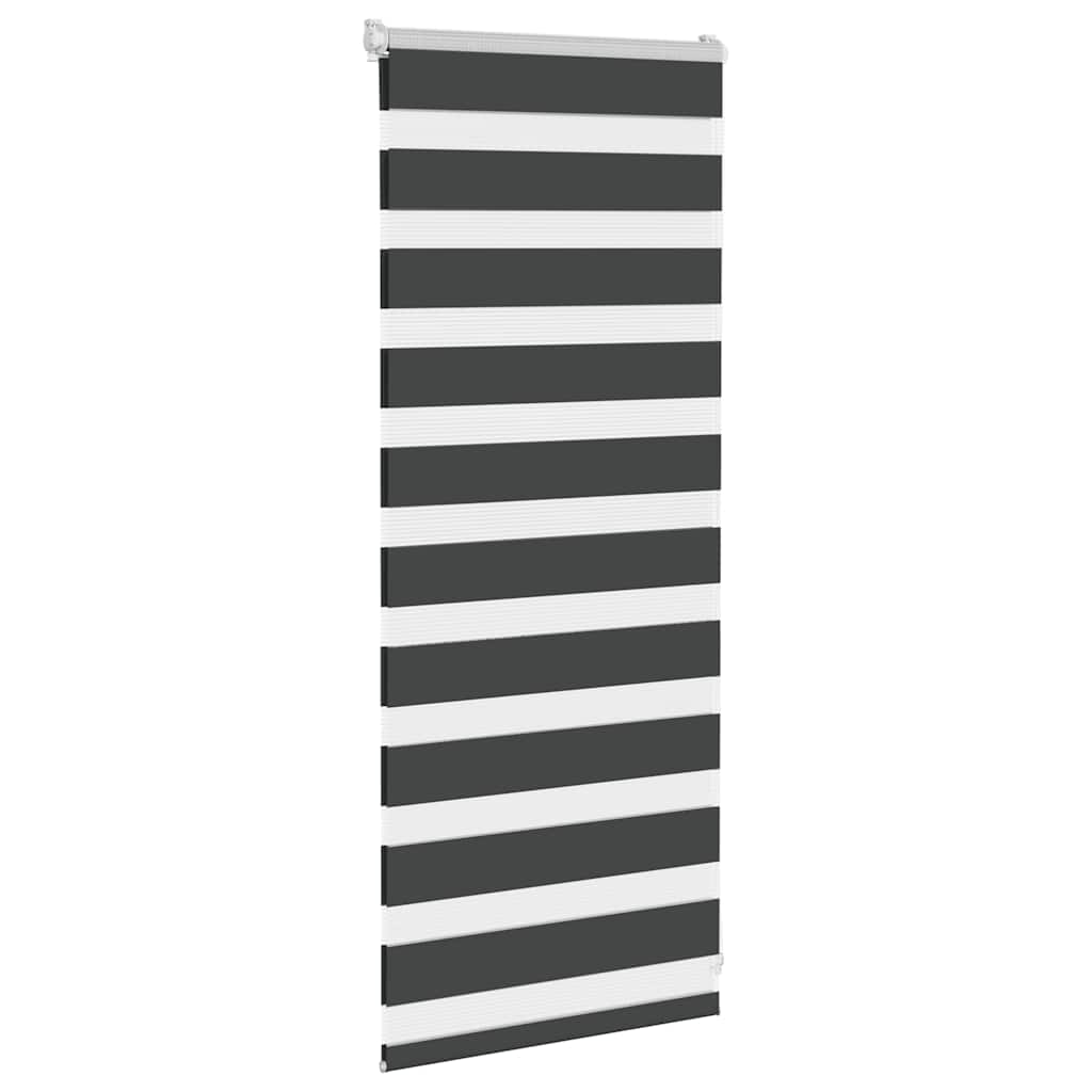 Zebra rolgordijn 60x100 cm stofbreedte zwart 55,9 cm is nu te koop bij PeponiXL, paradijselijk wonen!