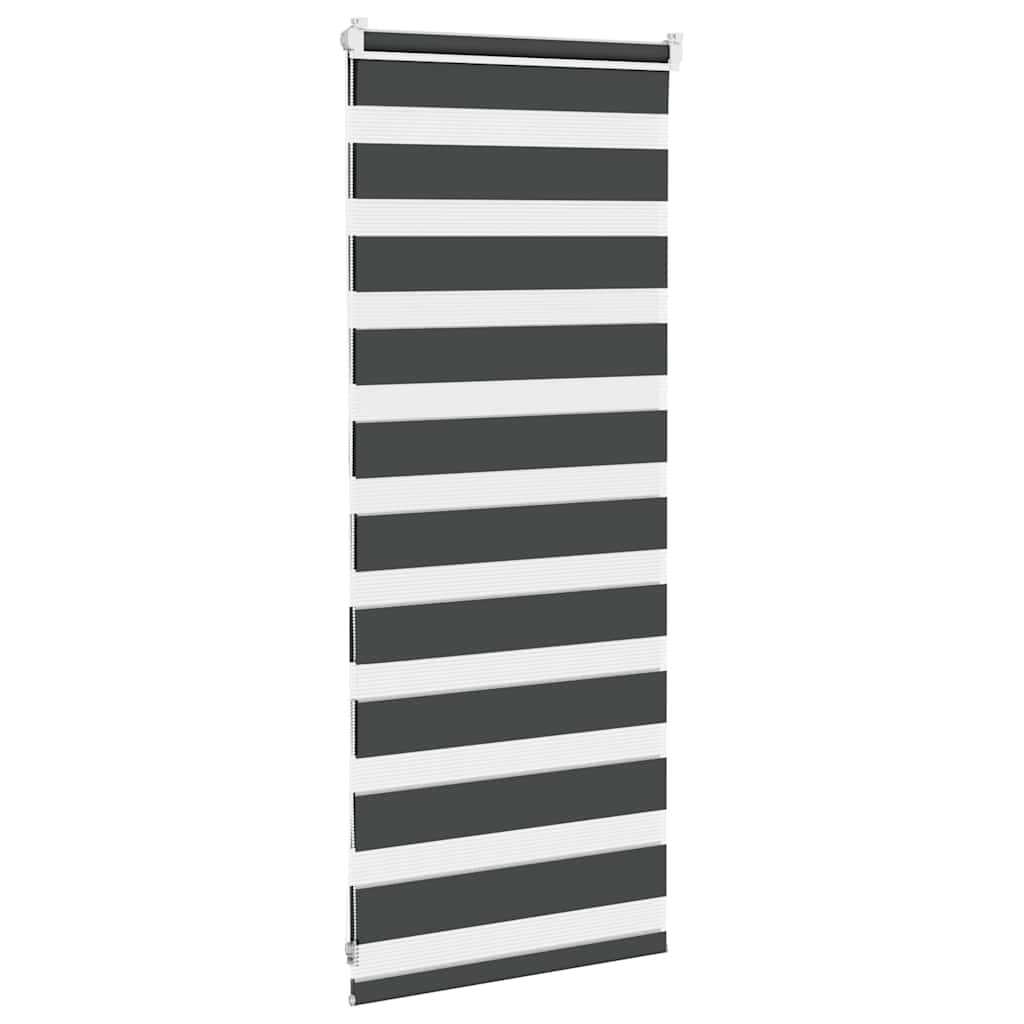 Zebra rolgordijn 60x100 cm stofbreedte zwart 55,9 cm is nu te koop bij PeponiXL, paradijselijk wonen!