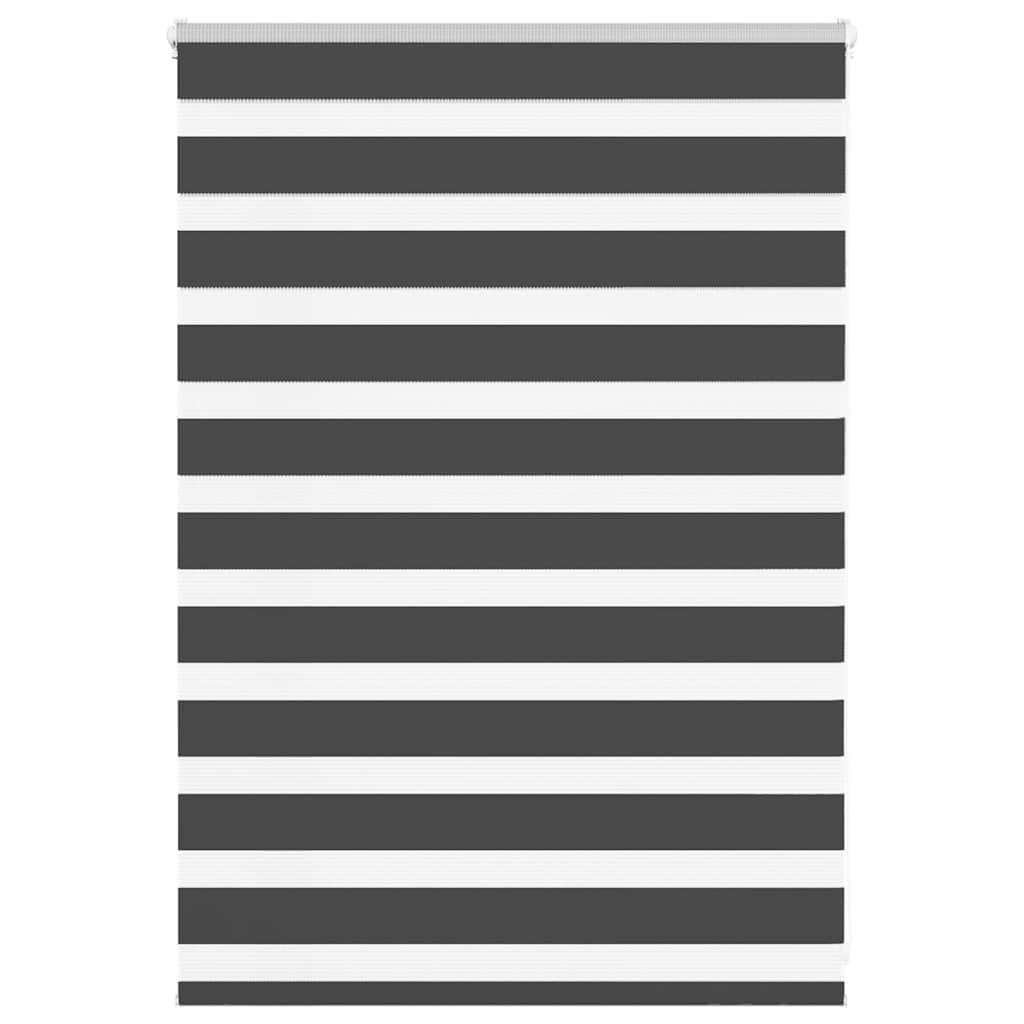 Zebra rolgordijn 115x100 cm stofbreedte 110,9 cm zwart is nu te koop bij PeponiXL, paradijselijk wonen!