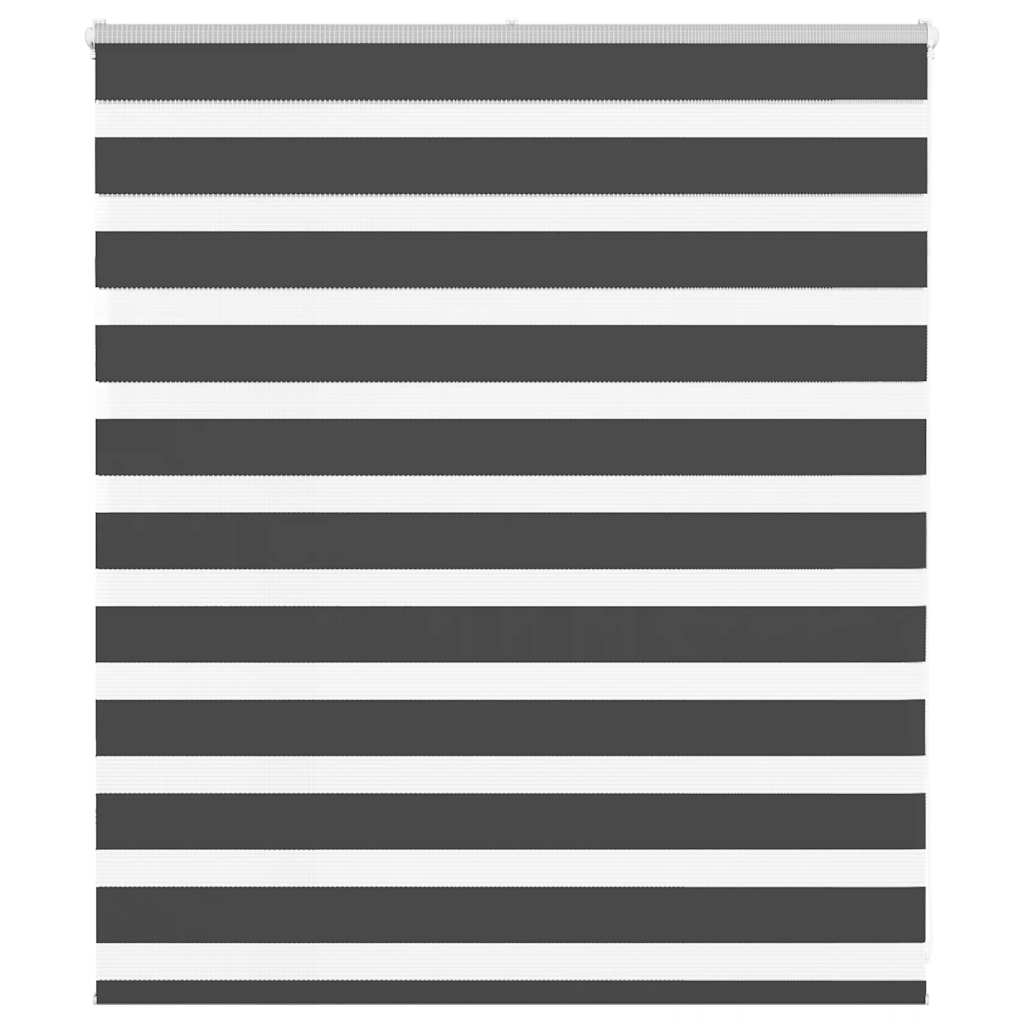 Zebra rolgordijn 125x100 cm stofbreedte 120,9 cm zwart is nu te koop bij PeponiXL, paradijselijk wonen!
