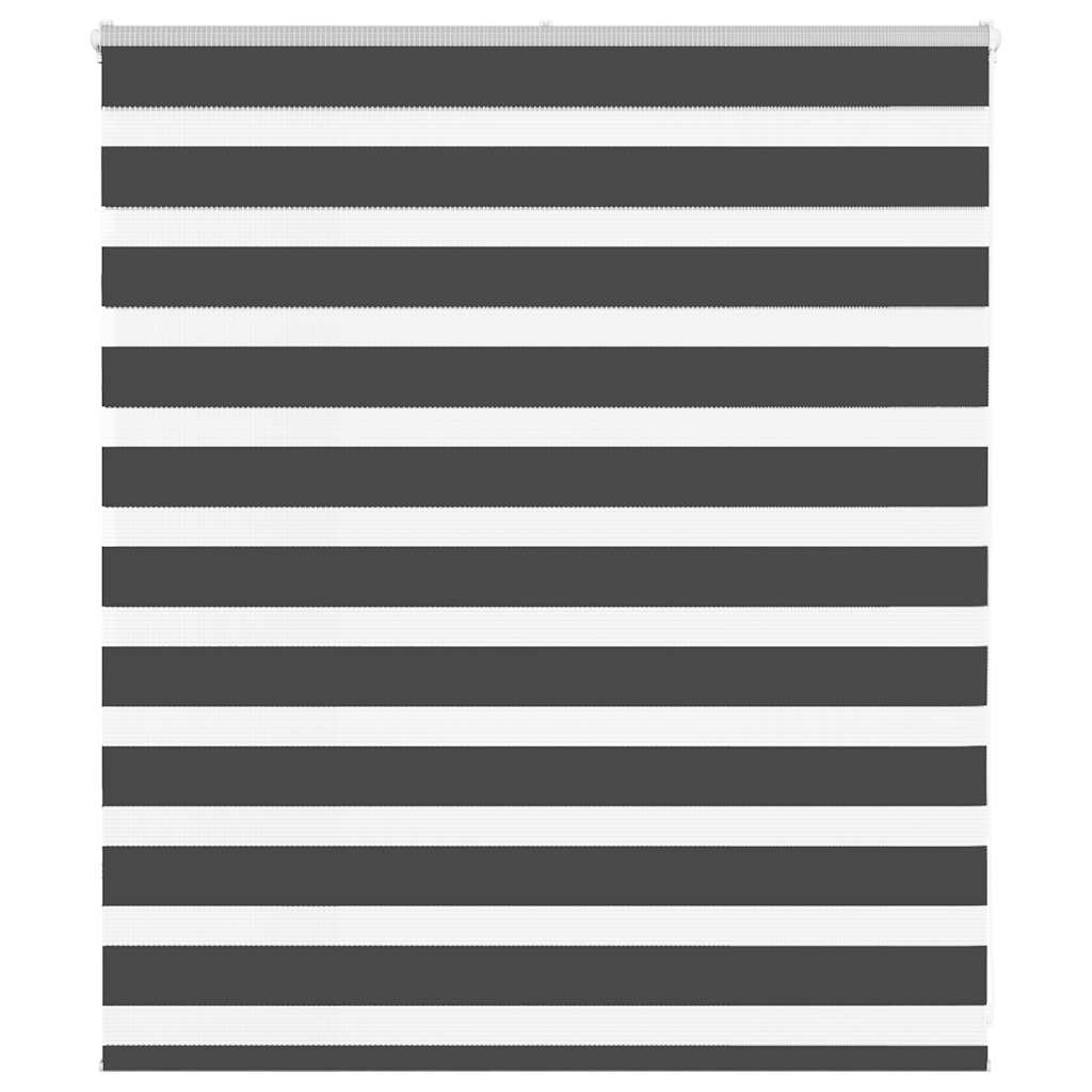Zebra rolgordijn 130x100 cm stofbreedte 125,9 cm zwart is nu te koop bij PeponiXL, paradijselijk wonen!