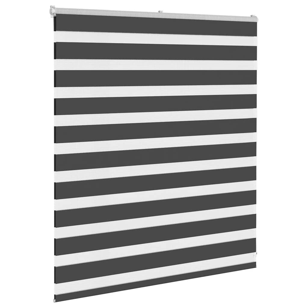 Zebra rolgordijn 135x100 cm stofbreedte 130,9 cm zwart is nu te koop bij PeponiXL, paradijselijk wonen!