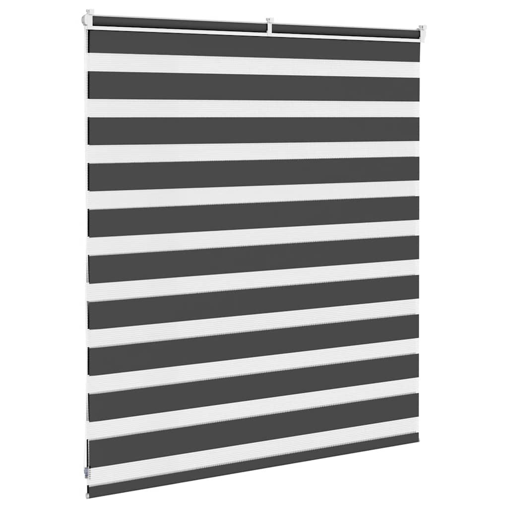 Zebra rolgordijn 135x100 cm stofbreedte 130,9 cm zwart is nu te koop bij PeponiXL, paradijselijk wonen!