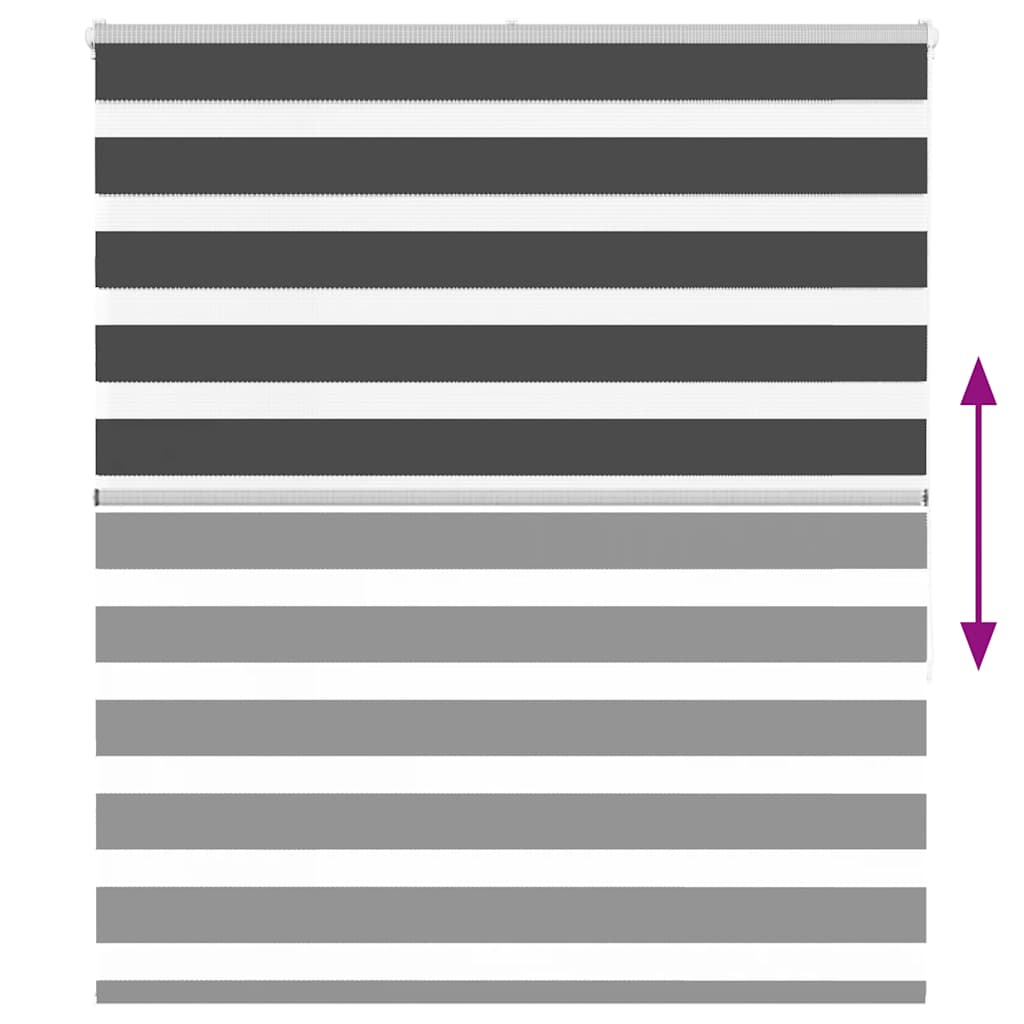 Zebra rolgordijn 120x150 cm stofbreedte 115,9 cm zwart is nu te koop bij PeponiXL, paradijselijk wonen!