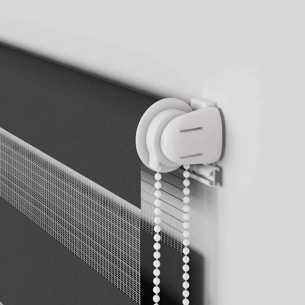 Zebra rolgordijn 140x150 cm stofbreedte 135,9 cm zwart is nu te koop bij PeponiXL, paradijselijk wonen!