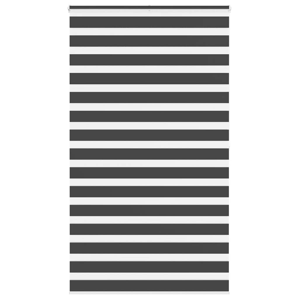 Zebra rolgordijn 120x200 cm stofbreedte 115,9 cm zwart is nu te koop bij PeponiXL, paradijselijk wonen!