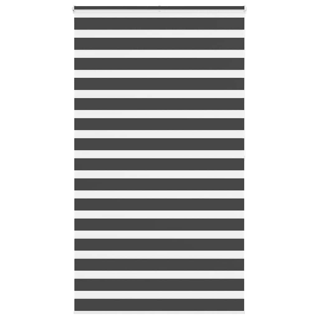 Zebra rolgordijn 125x200 cm stofbreedte 120,9 cm zwart is nu te koop bij PeponiXL, paradijselijk wonen!