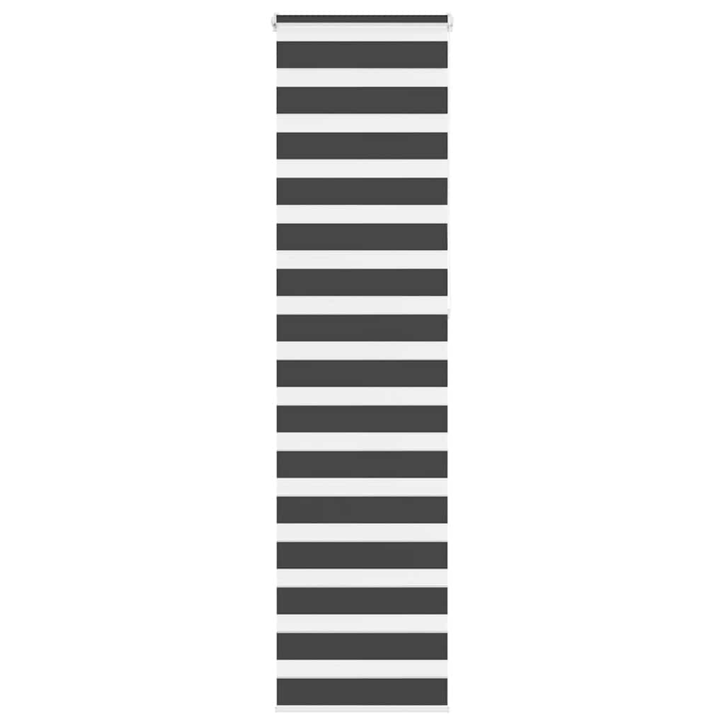 Zebra rolgordijn 65x230 cm stofbreedte 60,9 cm zwart is nu te koop bij PeponiXL, paradijselijk wonen!