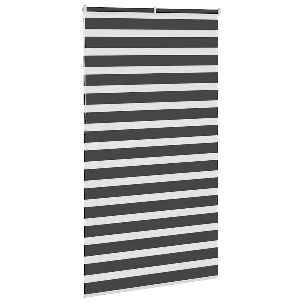 Zebra rolgordijn 120x230 cm stofbreedte 115,9 cm zwart is nu te koop bij PeponiXL, paradijselijk wonen!