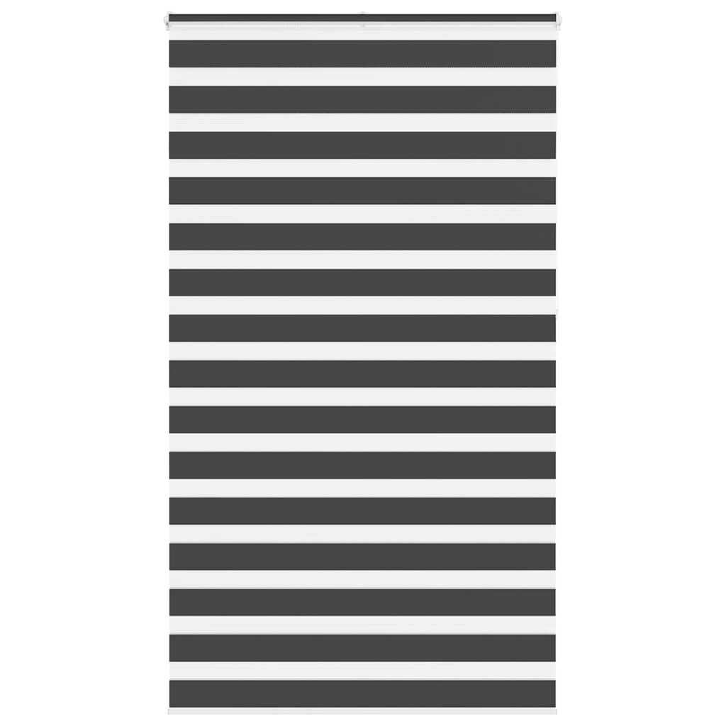 Zebra rolgordijn 130x230 cm stofbreedte 125,9 cm zwart is nu te koop bij PeponiXL, paradijselijk wonen!