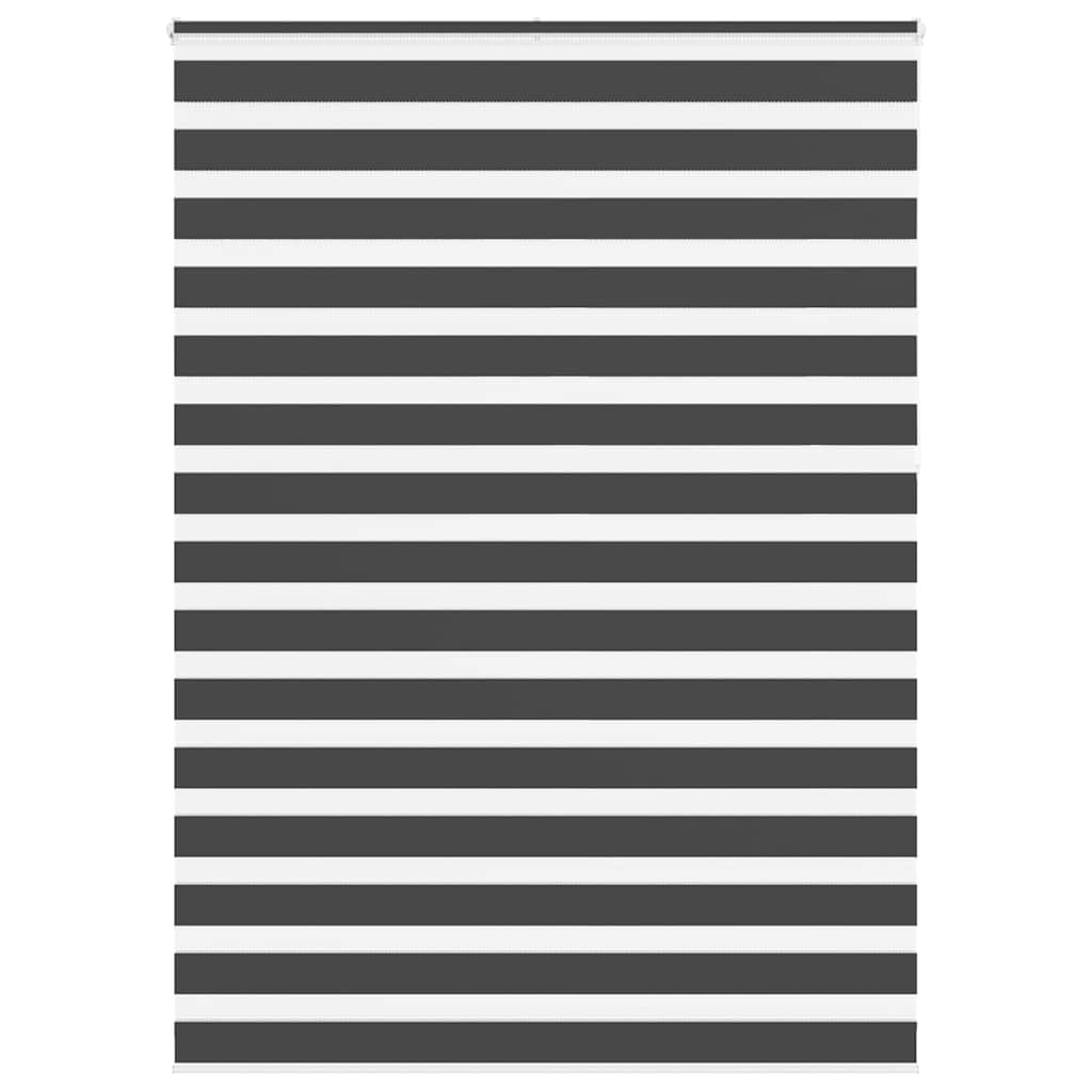 Zebra rolgordijn 155x230 cm stofbreedte 150,9 cm zwart is nu te koop bij PeponiXL, paradijselijk wonen!