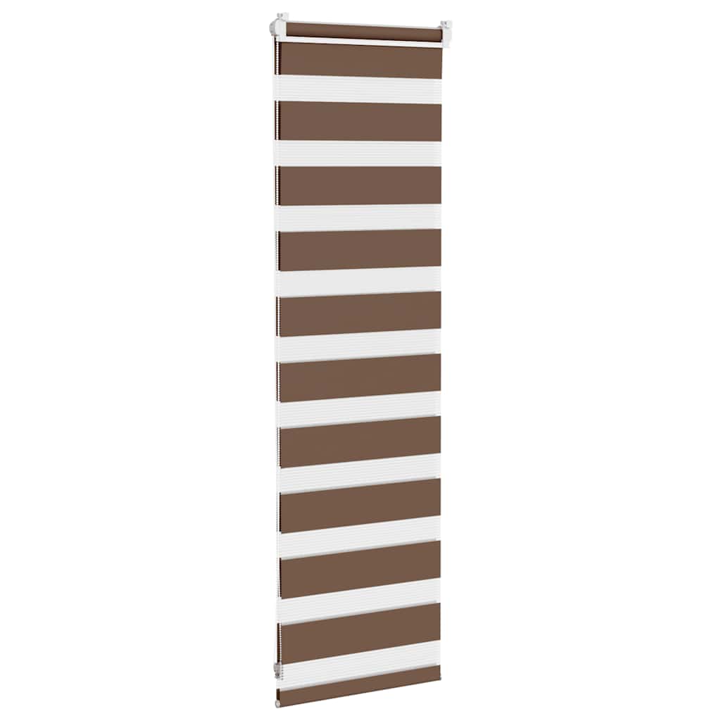 Zebra rolgordijn 40x100 cm stofbreedte 35,9 cm polyester bruin is nu te koop bij PeponiXL, paradijselijk wonen!