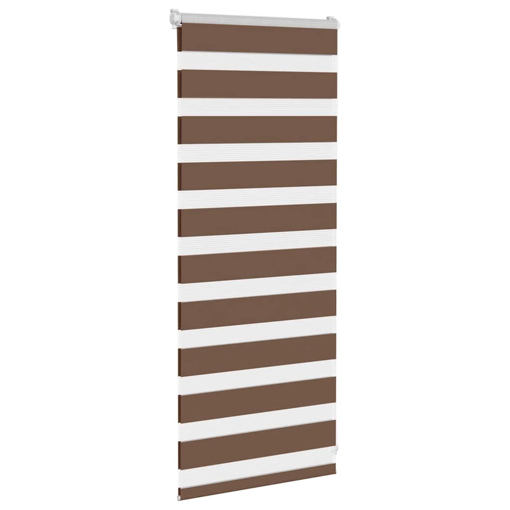 Zebra rolgordijn 65x100 cm stofbreedte 60,9 cm polyester bruin is nu te koop bij PeponiXL, paradijselijk wonen!