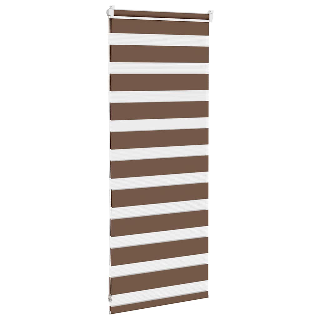 Zebra rolgordijn 65x100 cm stofbreedte 60,9 cm polyester bruin is nu te koop bij PeponiXL, paradijselijk wonen!