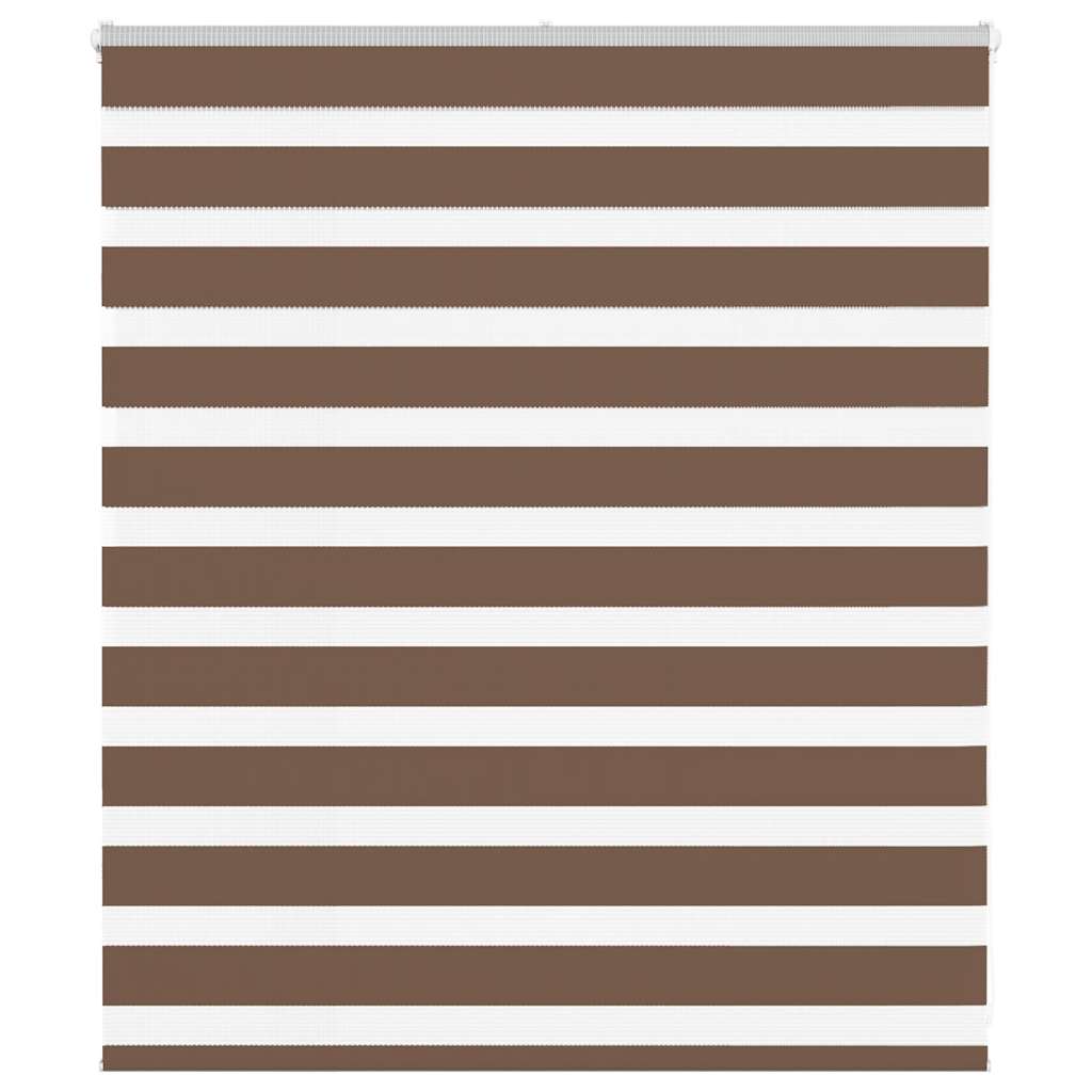 Zebra rolgordijn 130x100 cm stofbreedte 125,9cm polyester bruin is nu te koop bij PeponiXL, paradijselijk wonen!