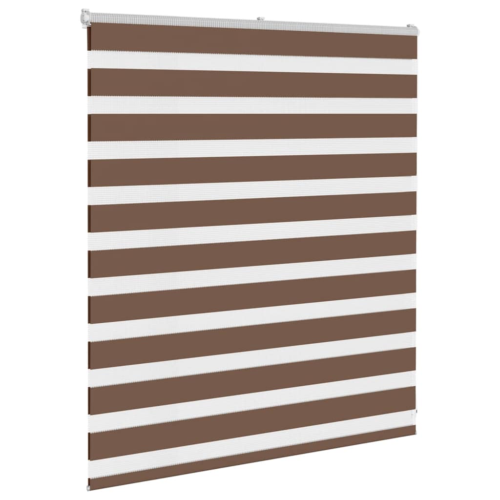 Zebra rolgordijn 130x100 cm stofbreedte 125,9cm polyester bruin is nu te koop bij PeponiXL, paradijselijk wonen!