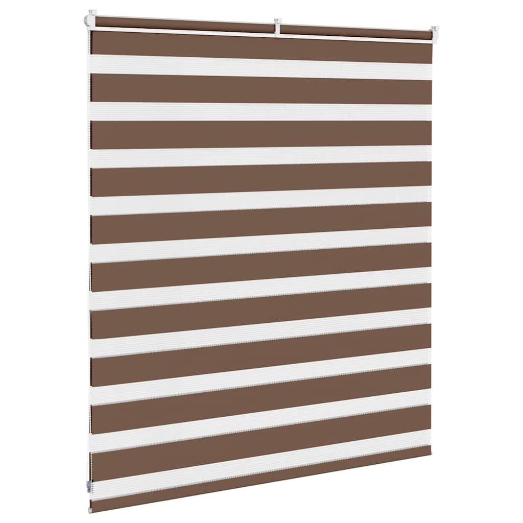 Zebra rolgordijn 130x100 cm stofbreedte 125,9cm polyester bruin is nu te koop bij PeponiXL, paradijselijk wonen!