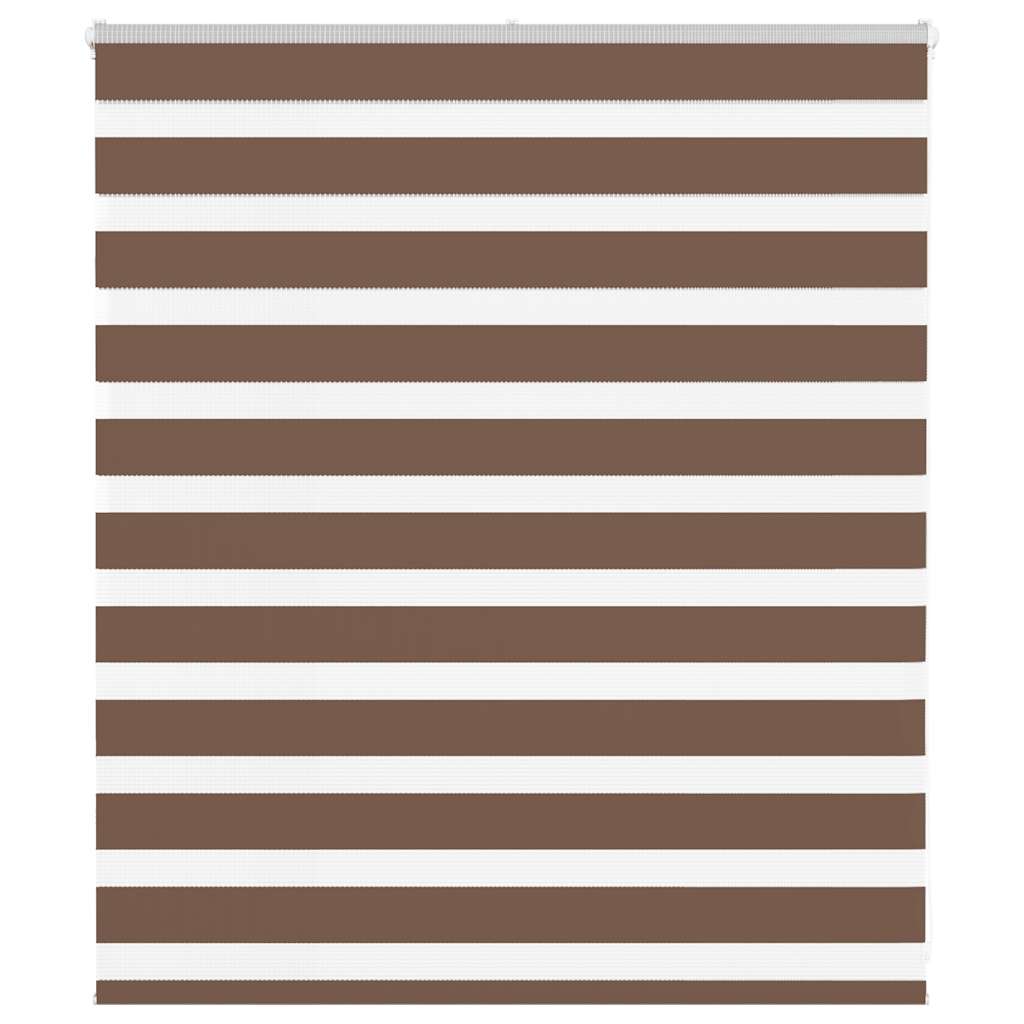 Zebra rolgordijn 135x100 cm stofbreedte 130,9cm polyester bruin is nu te koop bij PeponiXL, paradijselijk wonen!