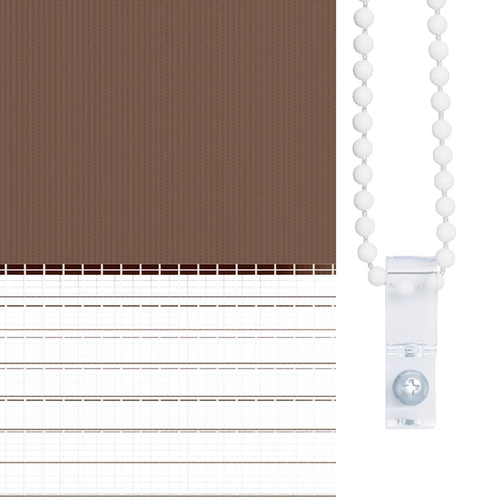 Zebra rolgordijn 160x100 cm stofbreedte 155,9cm polyester bruin is nu te koop bij PeponiXL, paradijselijk wonen!