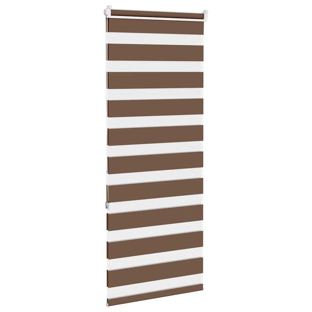 Zebra rolgordijn 60x150 cm stofbreedte 55,9 cm polyester bruin is nu te koop bij PeponiXL, paradijselijk wonen!