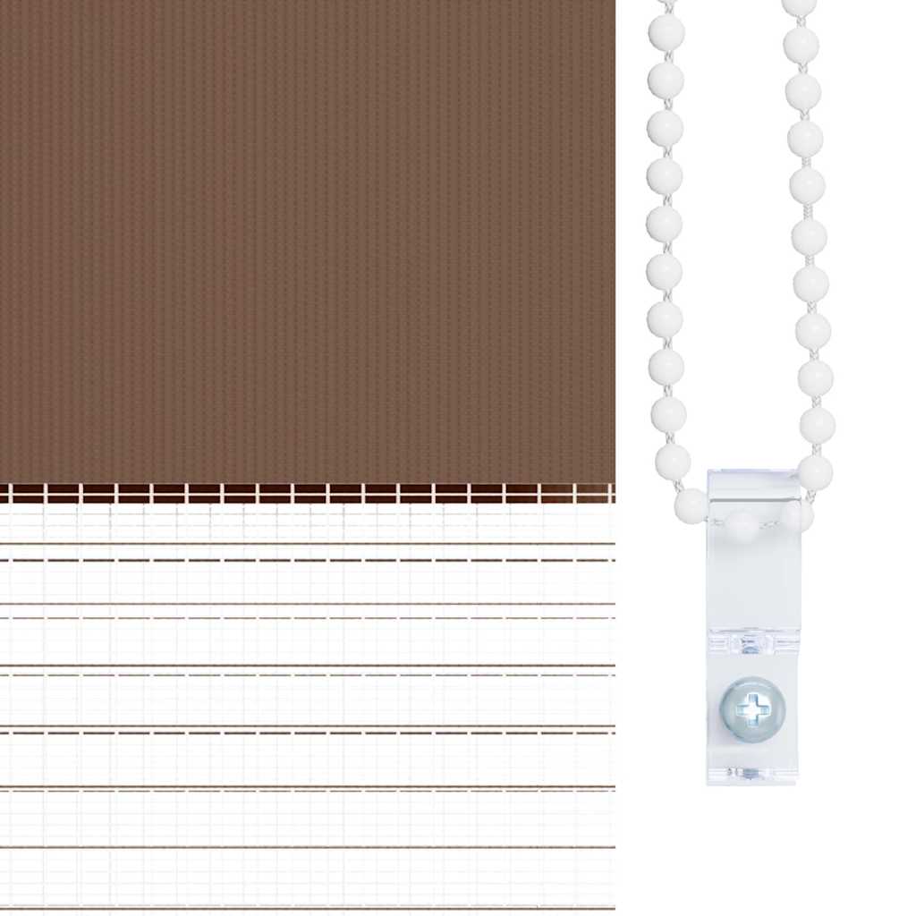 Zebra rolgordijn 75x230 cm stofbreedte 70,9 cm polyester bruin is nu te koop bij PeponiXL, paradijselijk wonen!