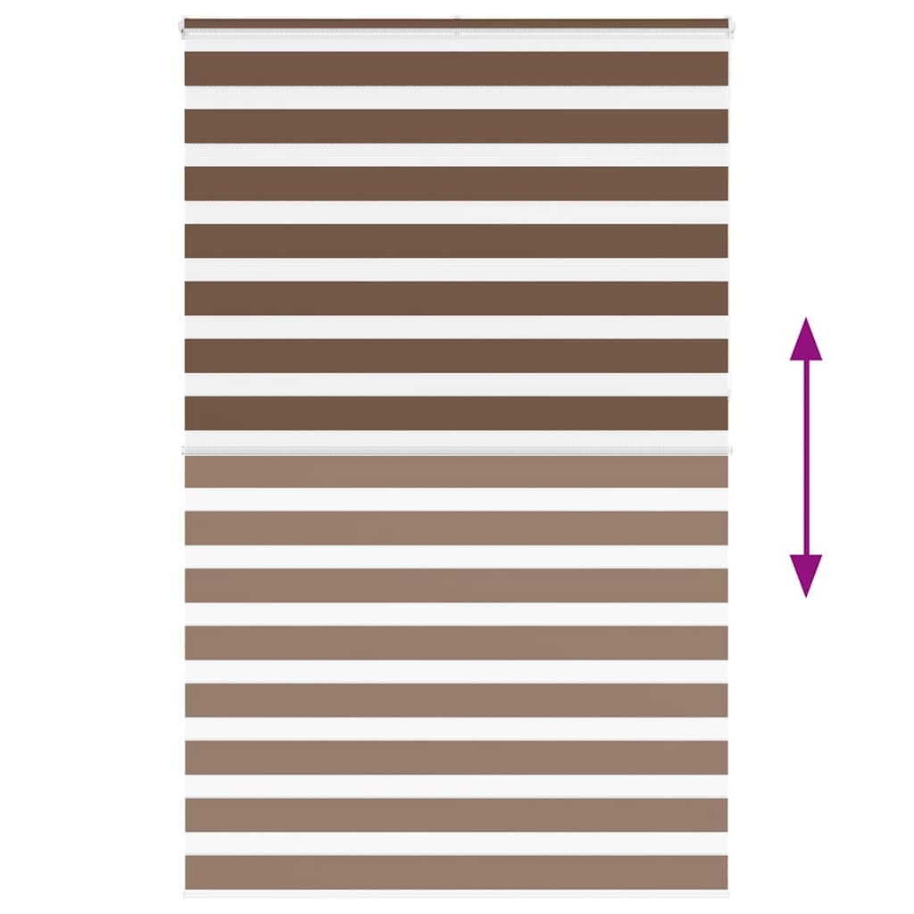 Zebra rolgordijn 150x230 cm stofbreedte 145,9cm polyester bruin is nu te koop bij PeponiXL, paradijselijk wonen!