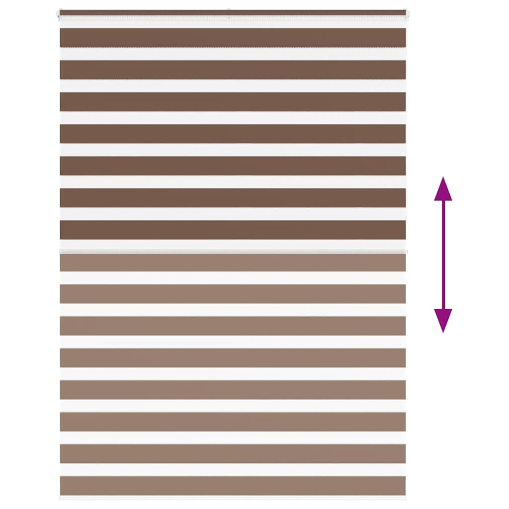 Zebra rolgordijn 160x230 cm stofbreedte 155,9cm polyester bruin is nu te koop bij PeponiXL, paradijselijk wonen!