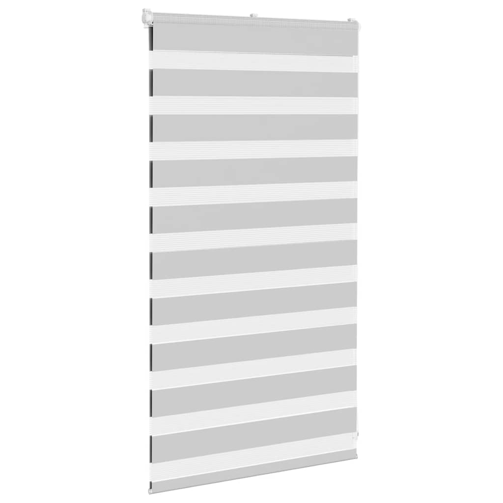 Zebra rolgordijn 75x100 cm stofbreedte 70,9 cm lichtgrijs is nu te koop bij PeponiXL, paradijselijk wonen!
