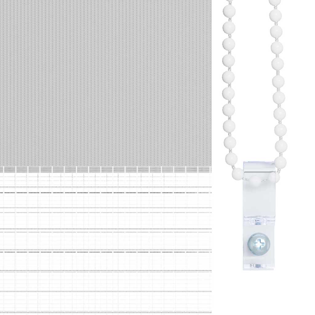 Zebra rolgordijn 160x100 cm stofbreedte 155,9 cm lichtgrijs is nu te koop bij PeponiXL, paradijselijk wonen!