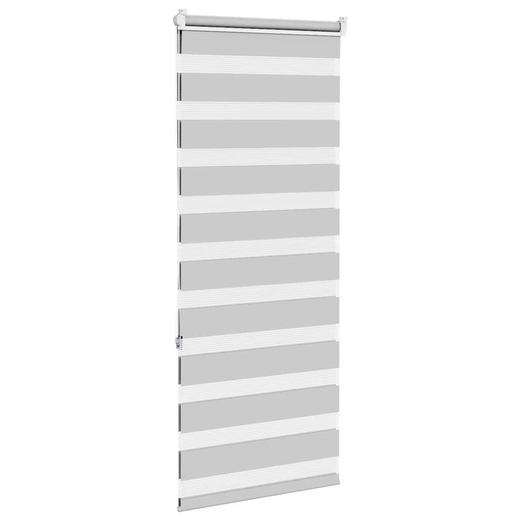 Zebra rolgordijn 60x150 cm stofbreedte 55,9 cm lichtgrijs is nu te koop bij PeponiXL, paradijselijk wonen!