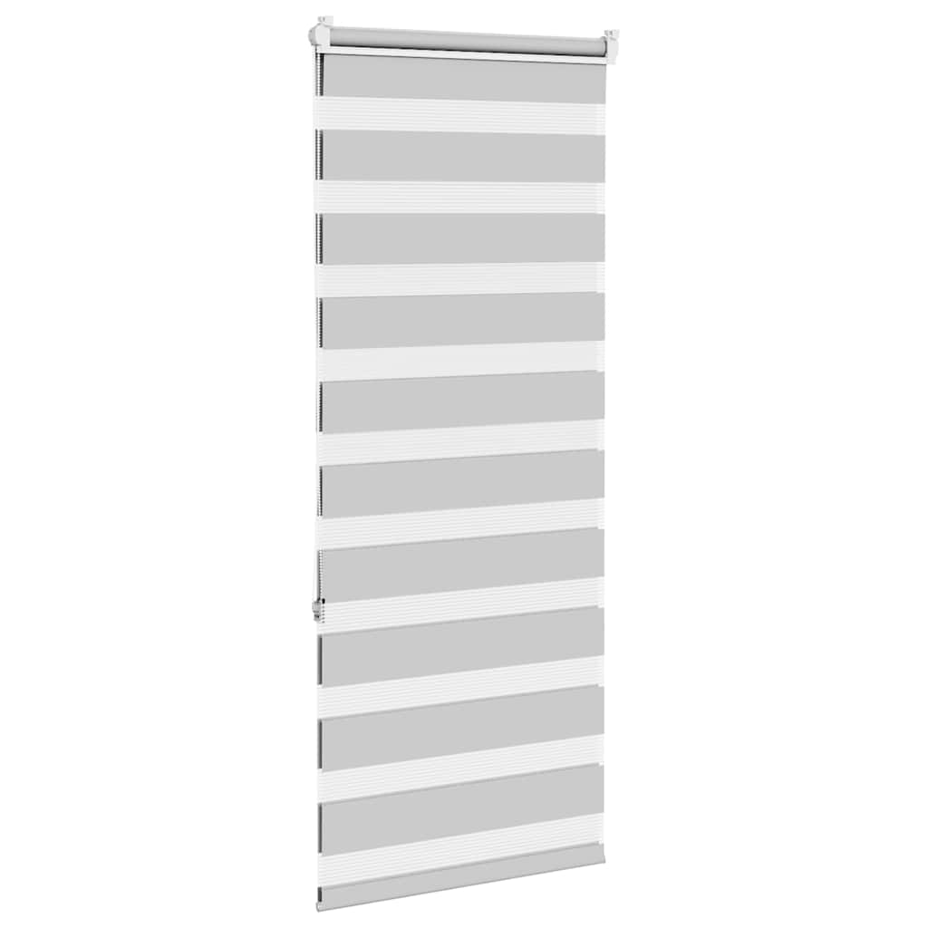 Zebra rolgordijn 65x150 cm stofbreedte 60,9 cm lichtgrijs is nu te koop bij PeponiXL, paradijselijk wonen!