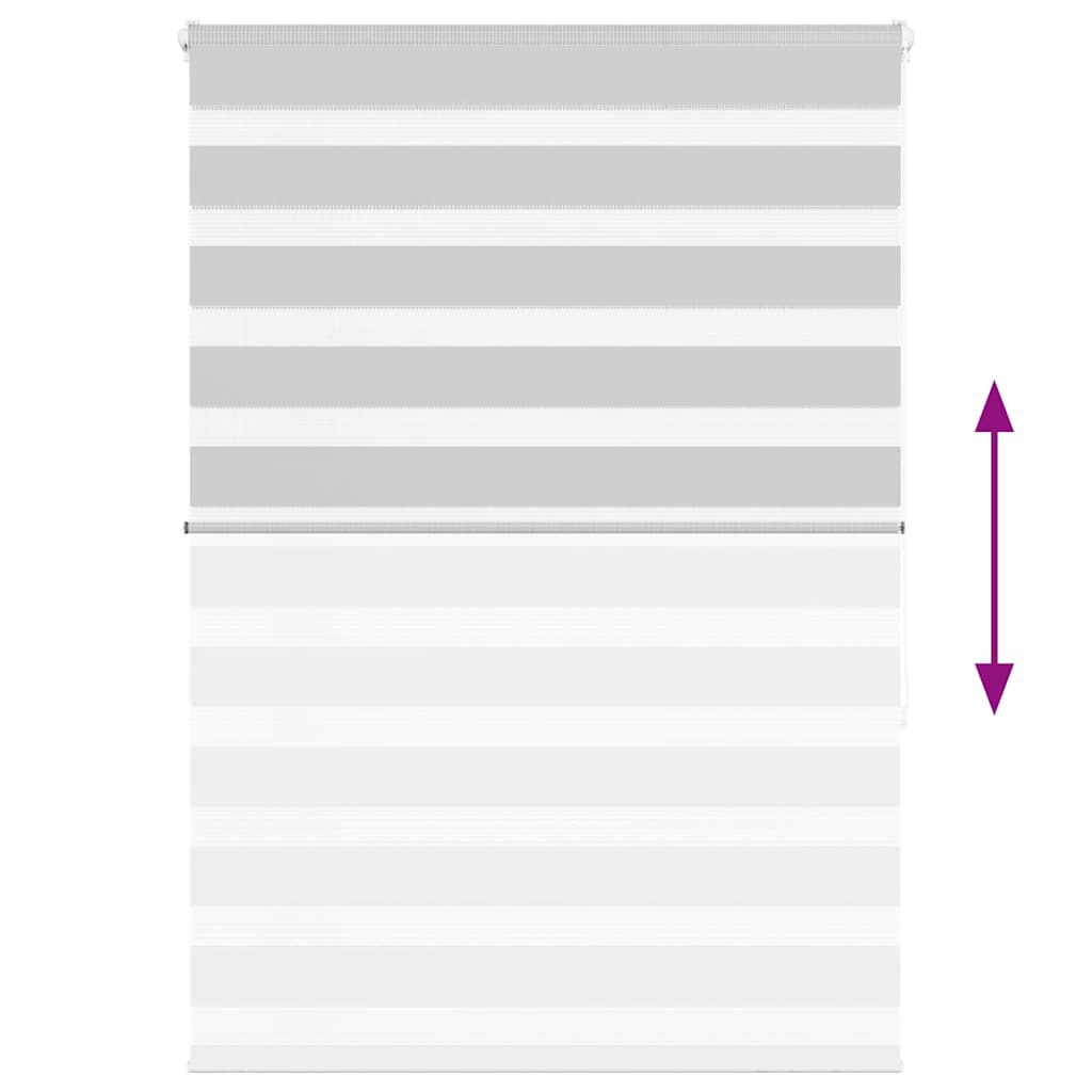 Zebra rolgordijn 100x150 cm stofbreedte 95,9 cm lichtgrijs is nu te koop bij PeponiXL, paradijselijk wonen!