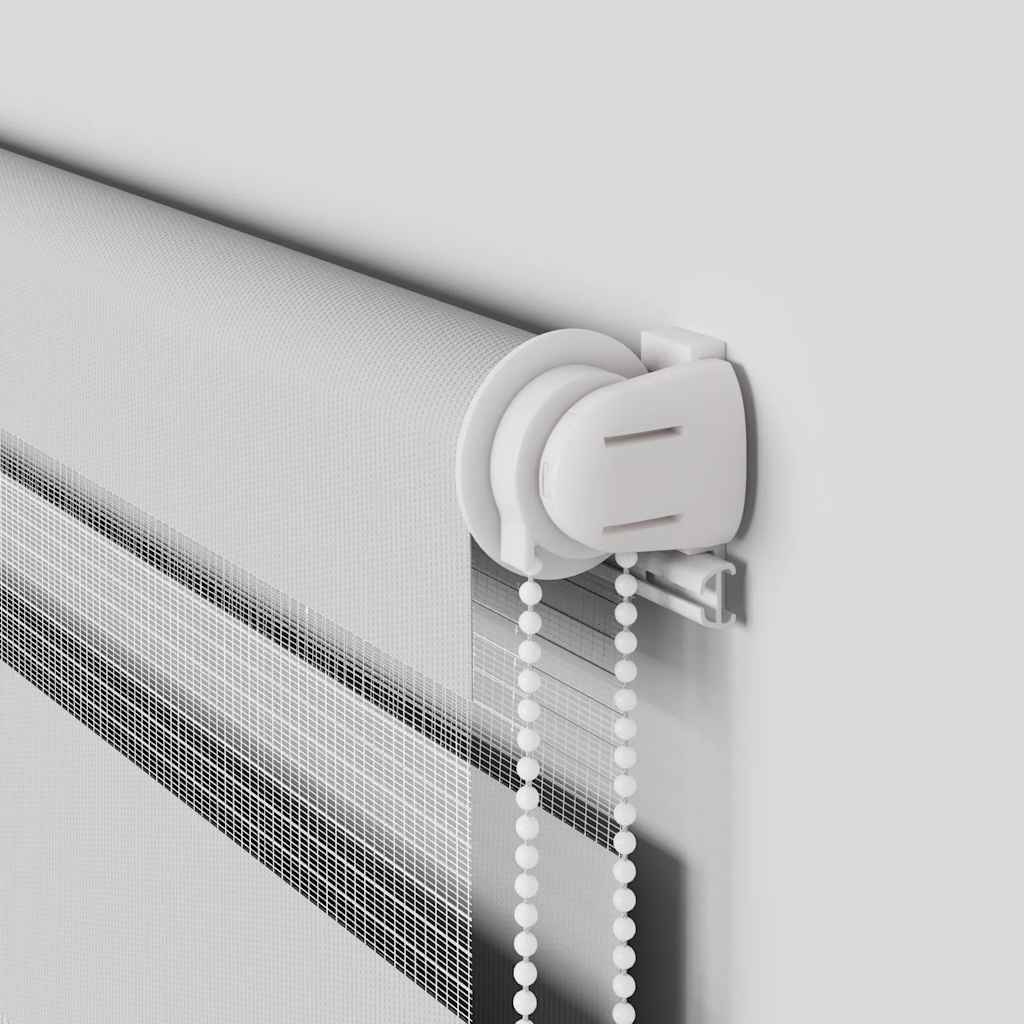 Zebra rolgordijn 100x150 cm stofbreedte 95,9 cm lichtgrijs is nu te koop bij PeponiXL, paradijselijk wonen!