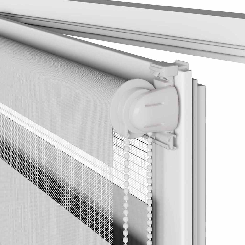 Zebra rolgordijn 115x150 cm stofbreedte 110,9 cm lichtgrijs is nu te koop bij PeponiXL, paradijselijk wonen!