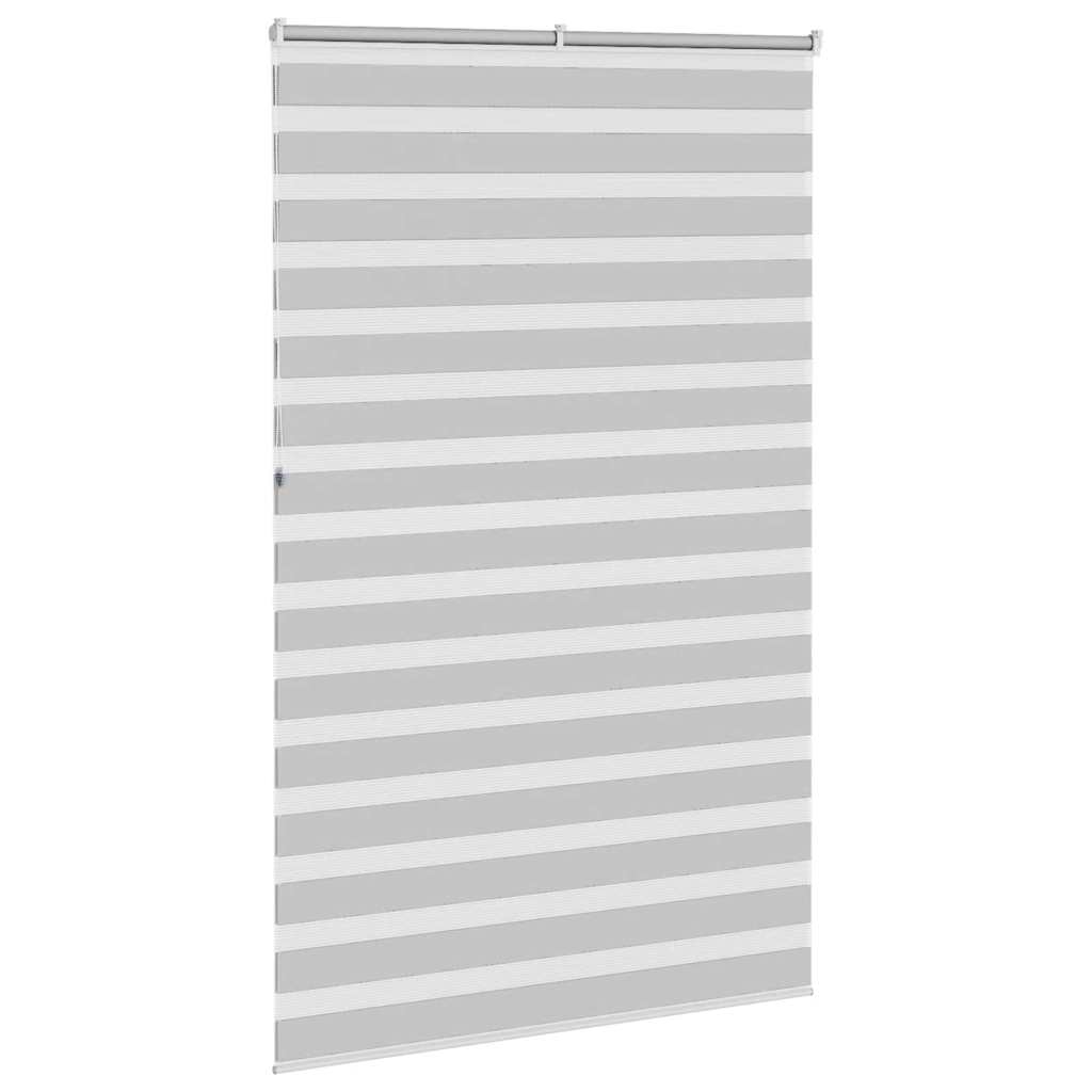 Zebra rolgordijn 140x230 cm stofbreedte 135,9 cm lichtgrijs is nu te koop bij PeponiXL, paradijselijk wonen!