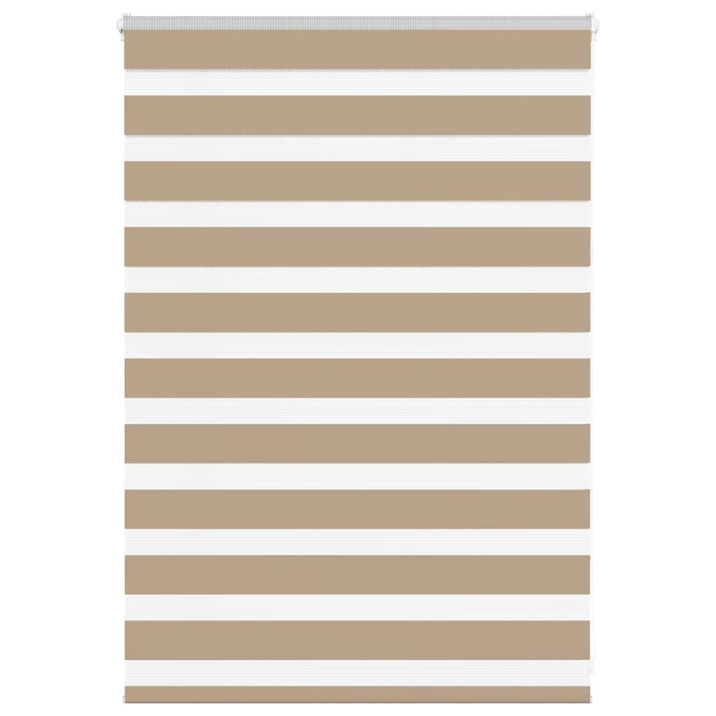 Zebra Blind 115x100 cm stofbreedte 110,9 cm polyester zandbruin is nu te koop bij PeponiXL, paradijselijk wonen!