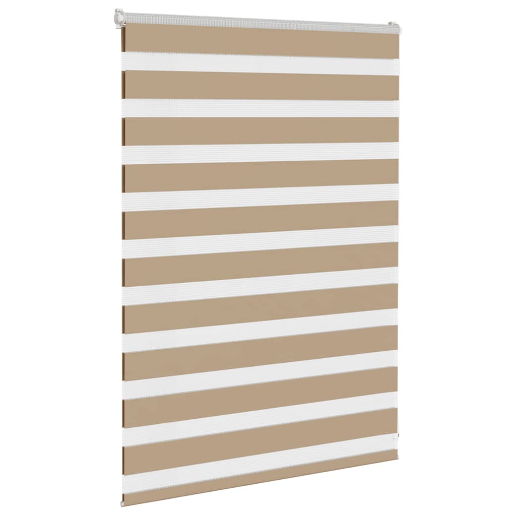 Zebra Blind 115x100 cm stofbreedte 110,9 cm polyester zandbruin is nu te koop bij PeponiXL, paradijselijk wonen!