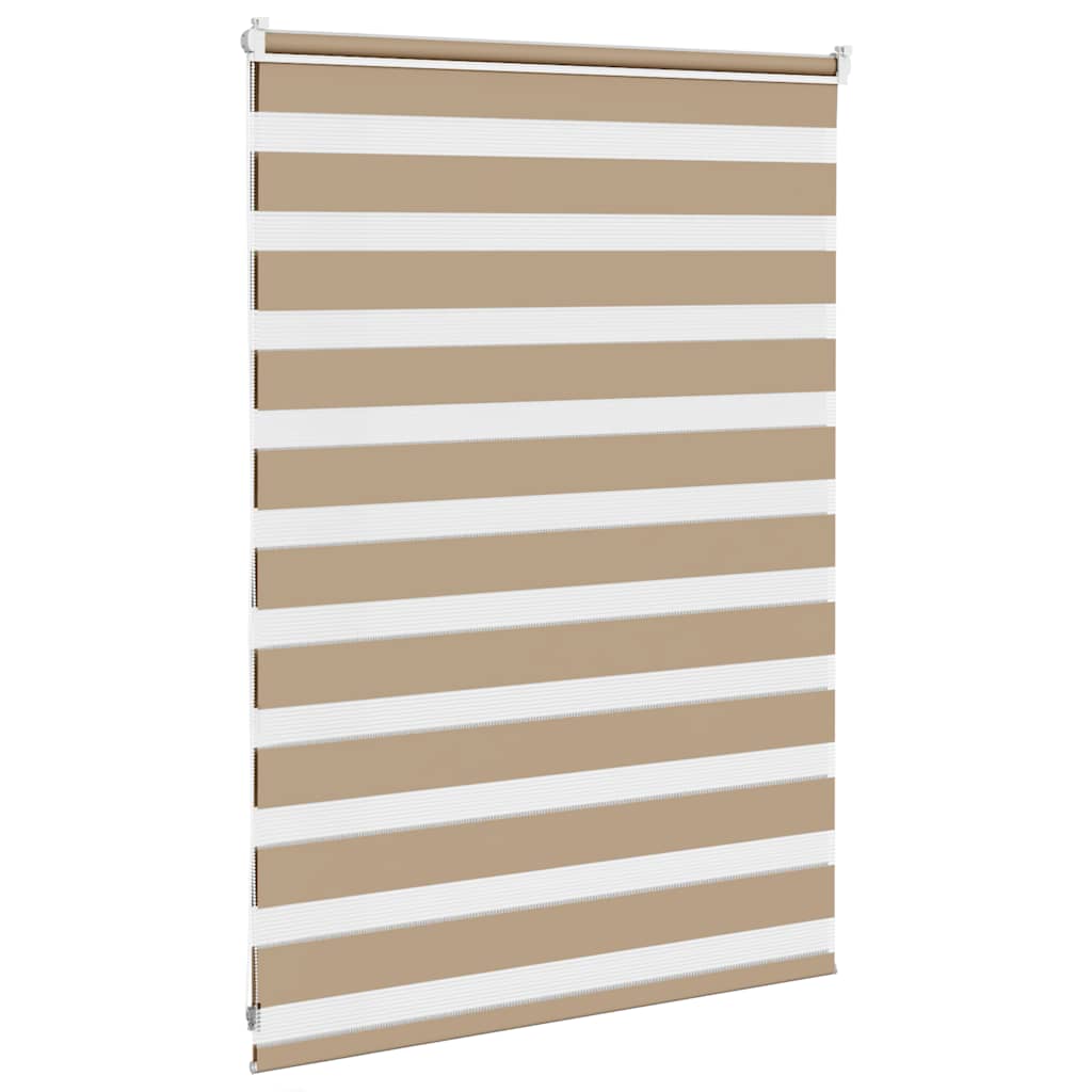 Zebra Blind 115x100 cm stofbreedte 110,9 cm polyester zandbruin is nu te koop bij PeponiXL, paradijselijk wonen!