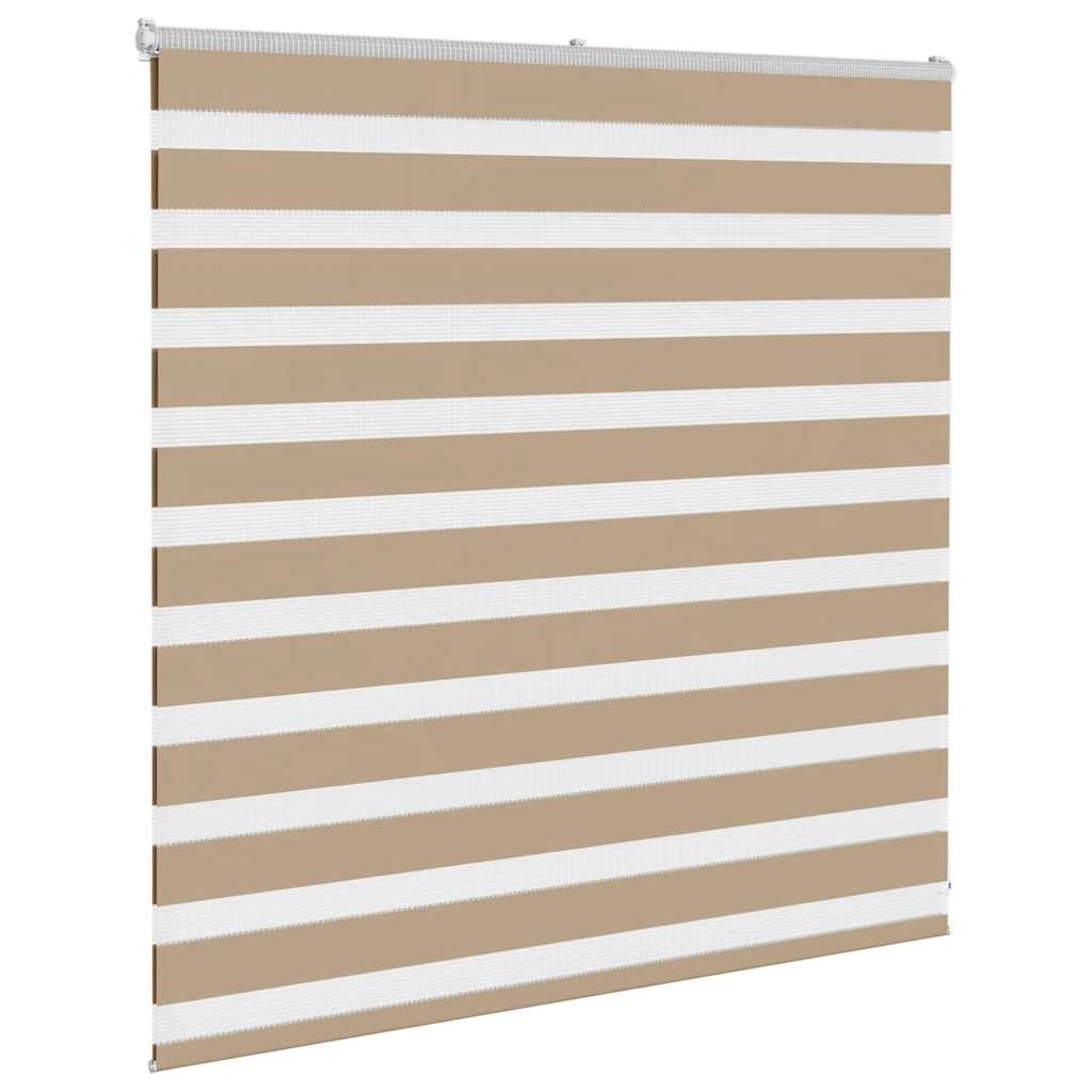 Zebra Blind 140x100 cm stofbreedte 135,9 cm polyester zandbruin is nu te koop bij PeponiXL, paradijselijk wonen!