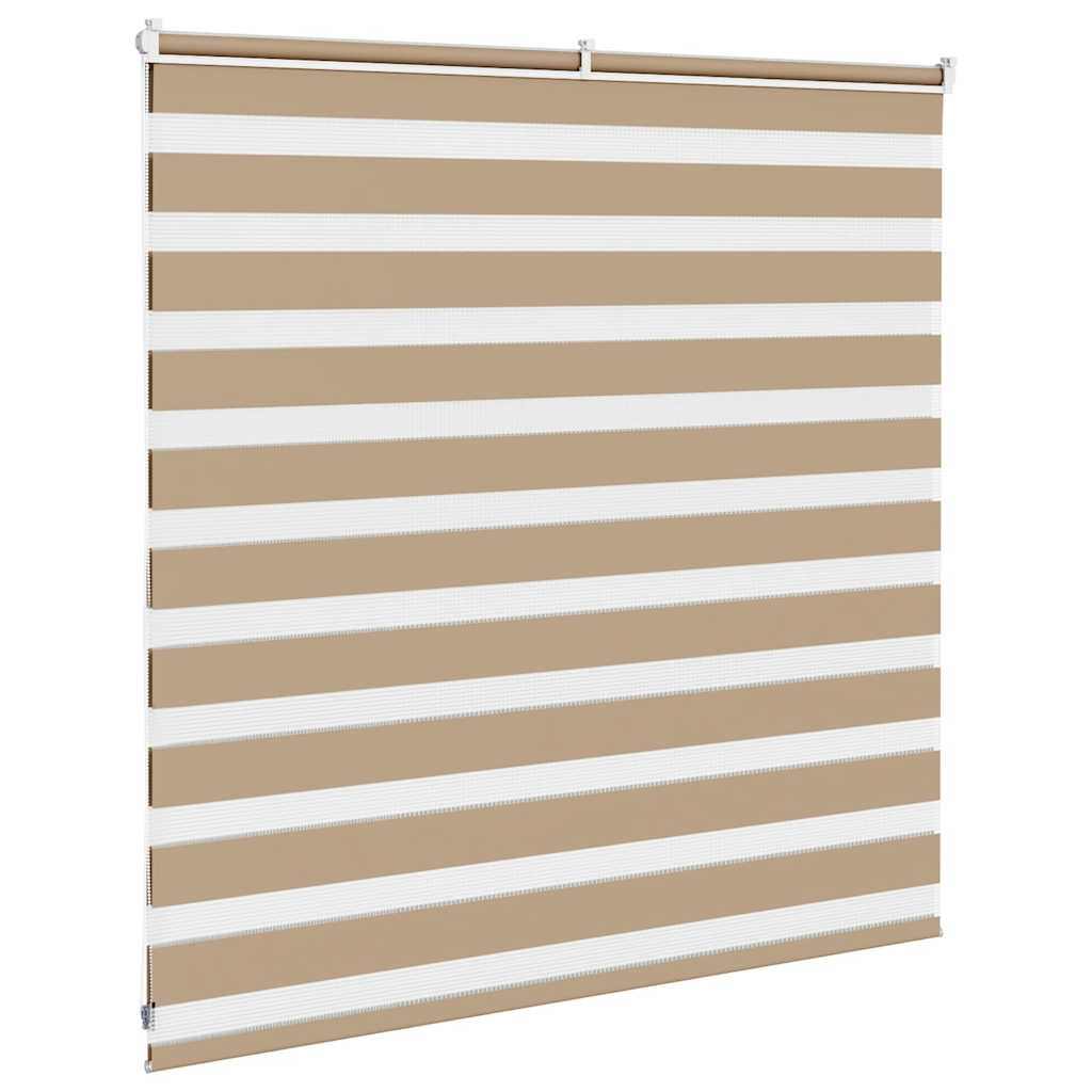 Zebra Blind 145x100 cm stofbreedte 140,9 cm polyester zandbruin is nu te koop bij PeponiXL, paradijselijk wonen!