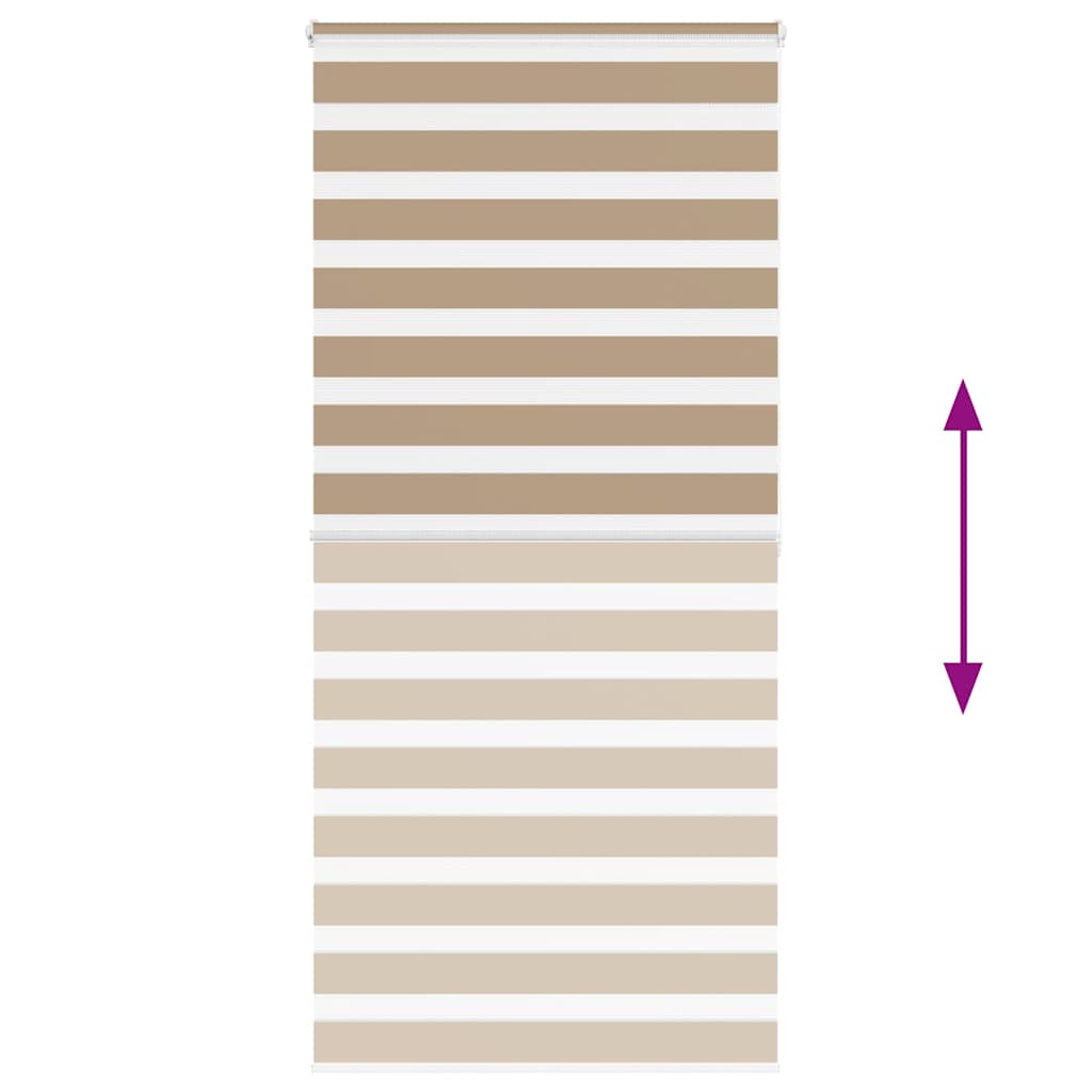 Zebra Blind 95x200 cm stofbreedte 90,9 cm polyester zandbruin is nu te koop bij PeponiXL, paradijselijk wonen!